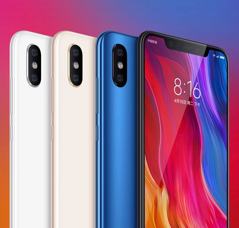 Оригинальный мобильный телефон Xiaomi mi 8 6 ГБ ОЗУ 256 Гб ПЗУ Восьмиядерный процессор