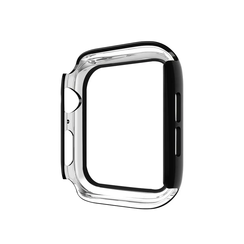3D полное покрытие закаленное Стекло+ протектор для наручных часов Apple watch 4 Чехол Экран сменная Крышка для наручных часов iWatch серии 44/40 мм Акссесуары