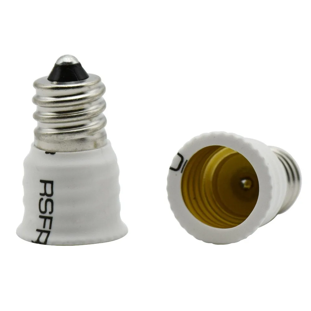 

E12 to E14 Lamp Holder Converters Screw Bulb Bases Halogen CFL LED Light Socket E14 to E12 Lamp Adapter Converter 12PCS