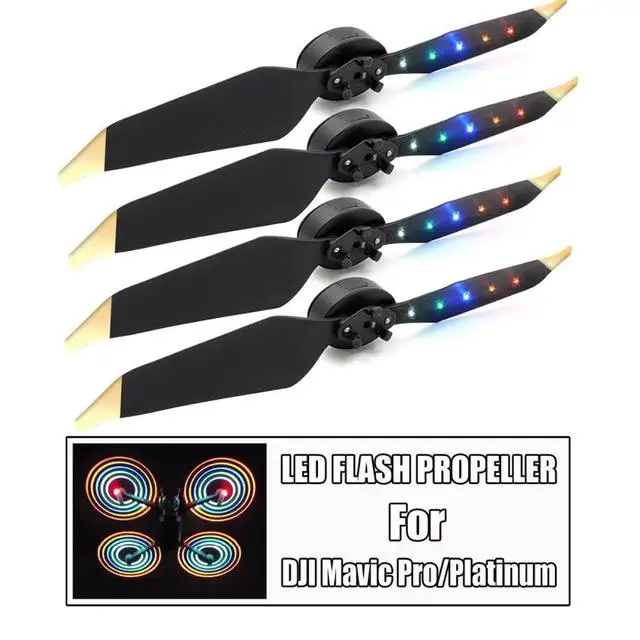 

LED Flash Propeller Propellers Blades for DJI Mavic Pro 8331F RC Quadcopter Spare Parts Drone Accessories