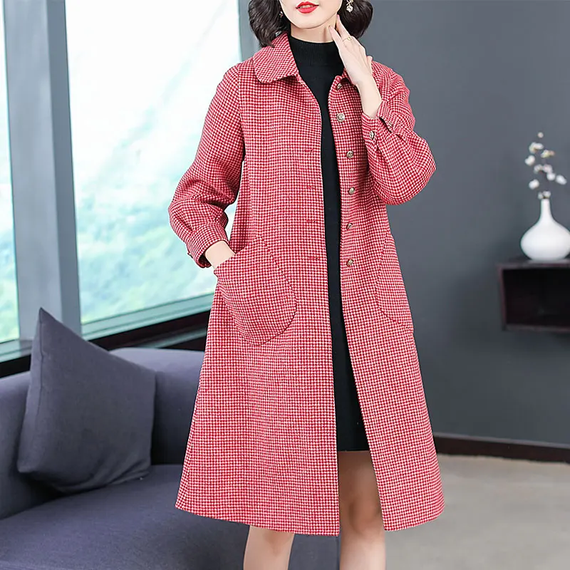 

Plus Size Women Coats European 2018 Winter Women Oversized Wool like Coat Warm Padded Jacket Simple Outerwear Casaco Feminino
