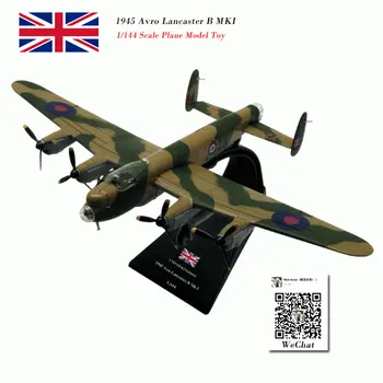 

AMER 1/144 Scale United Kingdom 1945 Avro Lancaster B MKI Heavy Bomber Diecast Metal Plane Model Toy For Gift,Kids,Collection