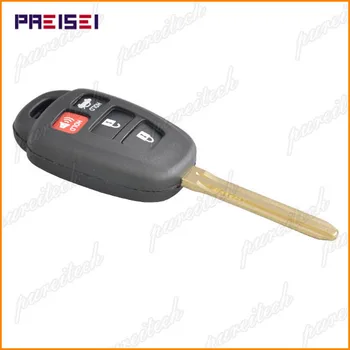 

TUYI 15pieces/lot 3+1 Buttons Car Remote Key Case Fob For Toyota Key Replacements Toy43 Blade