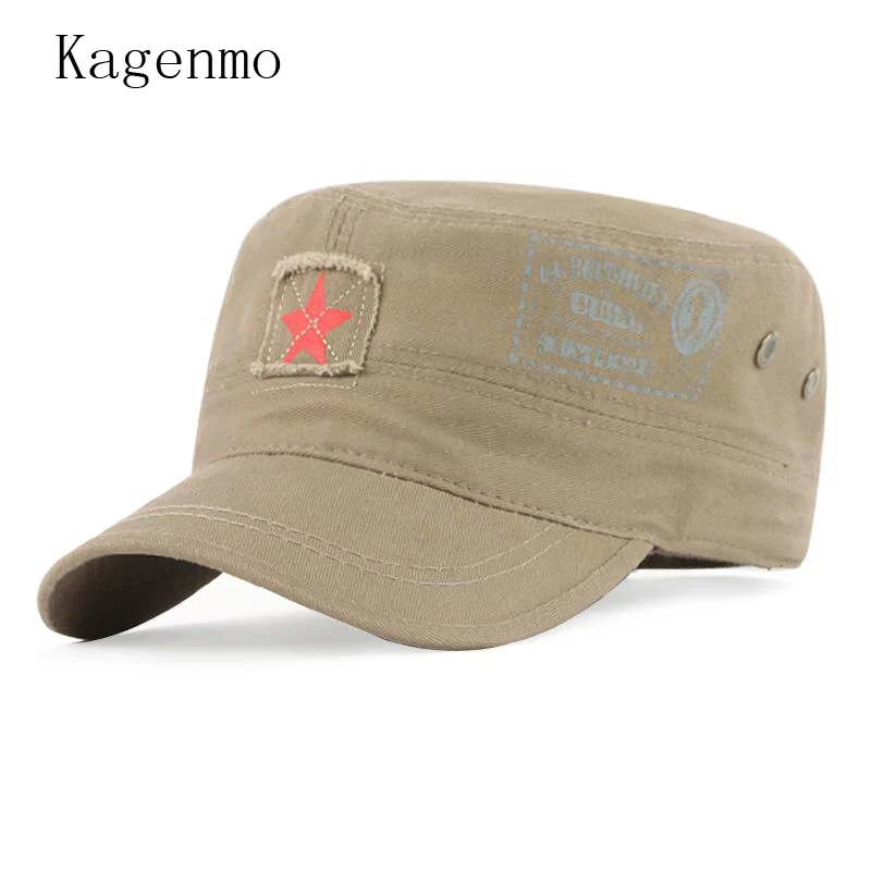 Kagenmo модный бренд Snapback Шляпы военного образца для женщин весной и летом Тенты прохладный человек Кепки носить хип-хоп Sunhat Мужской армии hat