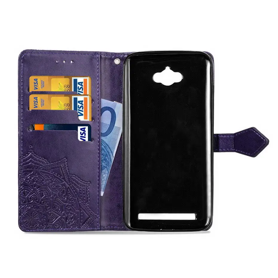Роскошный флип кошелек чехол для телефона Asus Zenfone Max Pro ZC550KL 3D мандала цветок