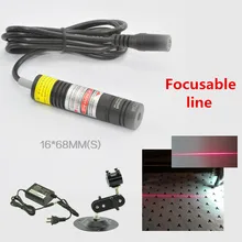 Focusable 650nm 10mw 50mw 100mw 150mw 200mw Laser Line Module for Clothes Cutting / Wood Cutting Mechanical Positioning