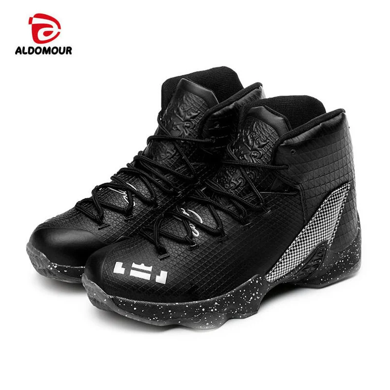ALDOMOUR Big Kids 2018 Breathable Basketball Shoes Boys Girls