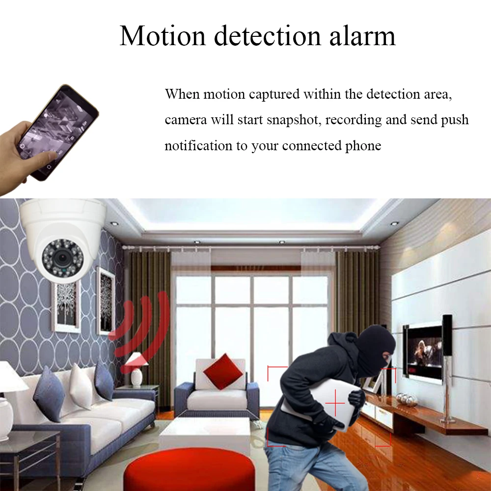 Камера видеонаблюдения Evolylcam сетевая IP камера с разъемом для карты Micro SD/TF 720