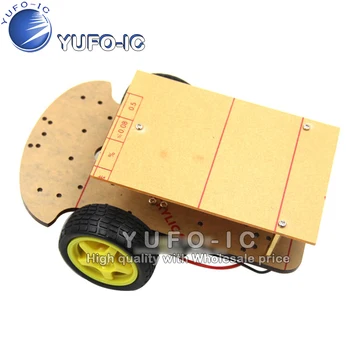 

Smart car chassis Two-drive double-layer smart car K-001 Tracking car body Extended version