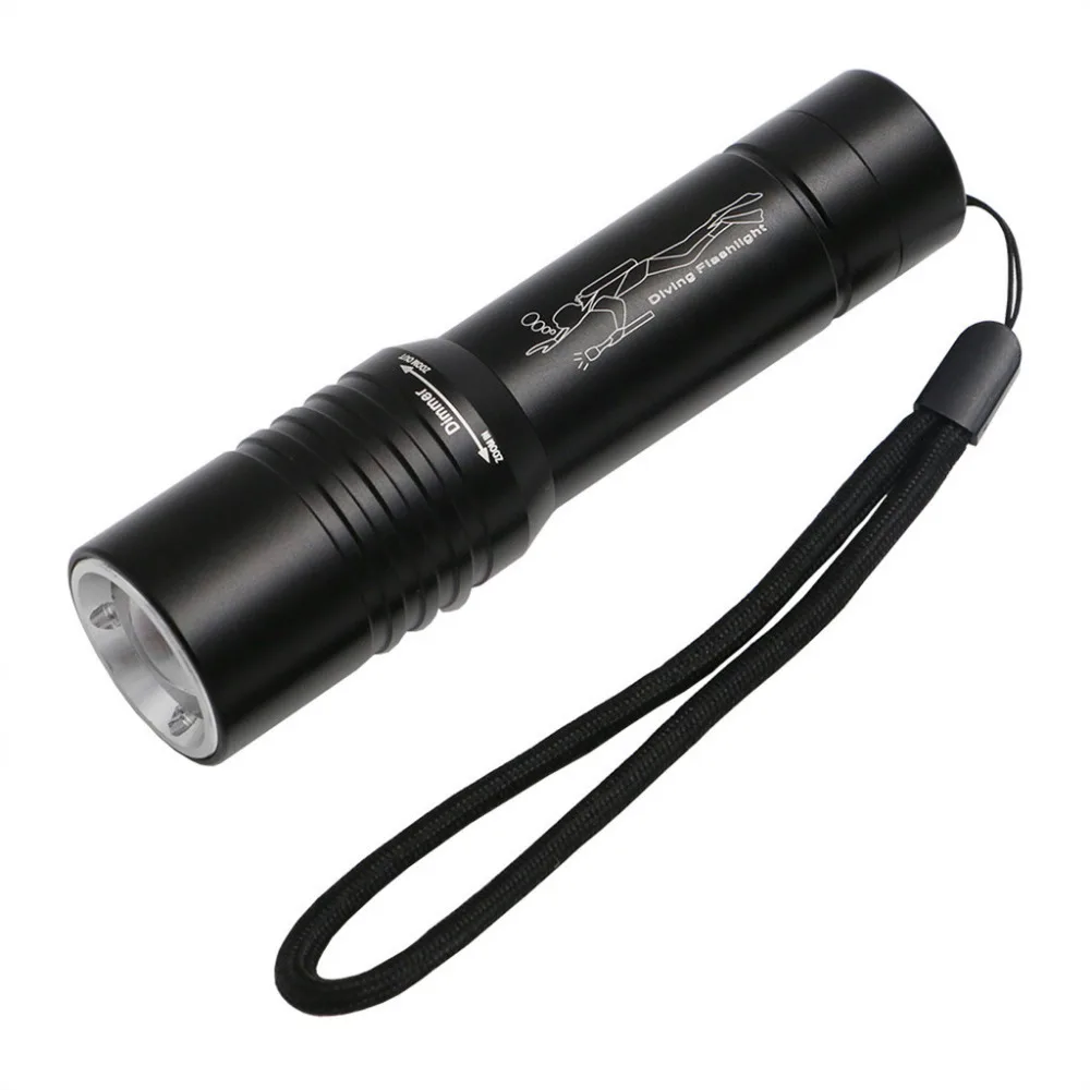 2019 LED aluminum alloy telescopic focusing diving bike flashlight USB rechargeable flashlight for bicycle LED waterproof 40J19 (4)