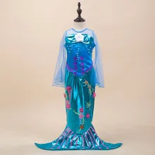 Baby Girls Princess Ariel Dress Child The Little Mermaid Ariel Princess Cosplay Costume Fantasia Ariel Mermaid Tail Dress Kids summer the little mermaid ariel kids girl dresses princess cosplay halloween costume girls dress