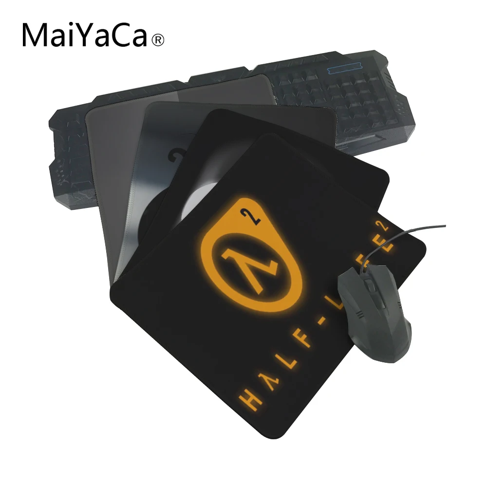 

MaiYaCa Hot 2018 Half Life 2 Logo mouse pad with edge locking for internet game and office use Custom Speed / Control mouse pad
