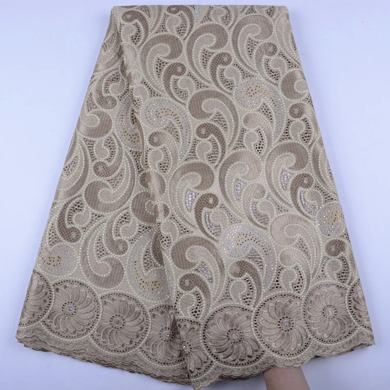 Африканское сухое кружево ткань швейцарская вуаль с камни швейцарское хлопчатобумажное кружево высокое качество швейцарская кружевная ткань для свадебное платье A1425