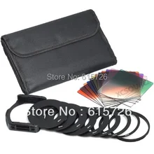 9 Размер адаптера+ ND2 ND4 ND8+ Градуированный оранжевый синий серый+ держатель фильтра+ капот+ чехол для Cokin p по HK post Air mail