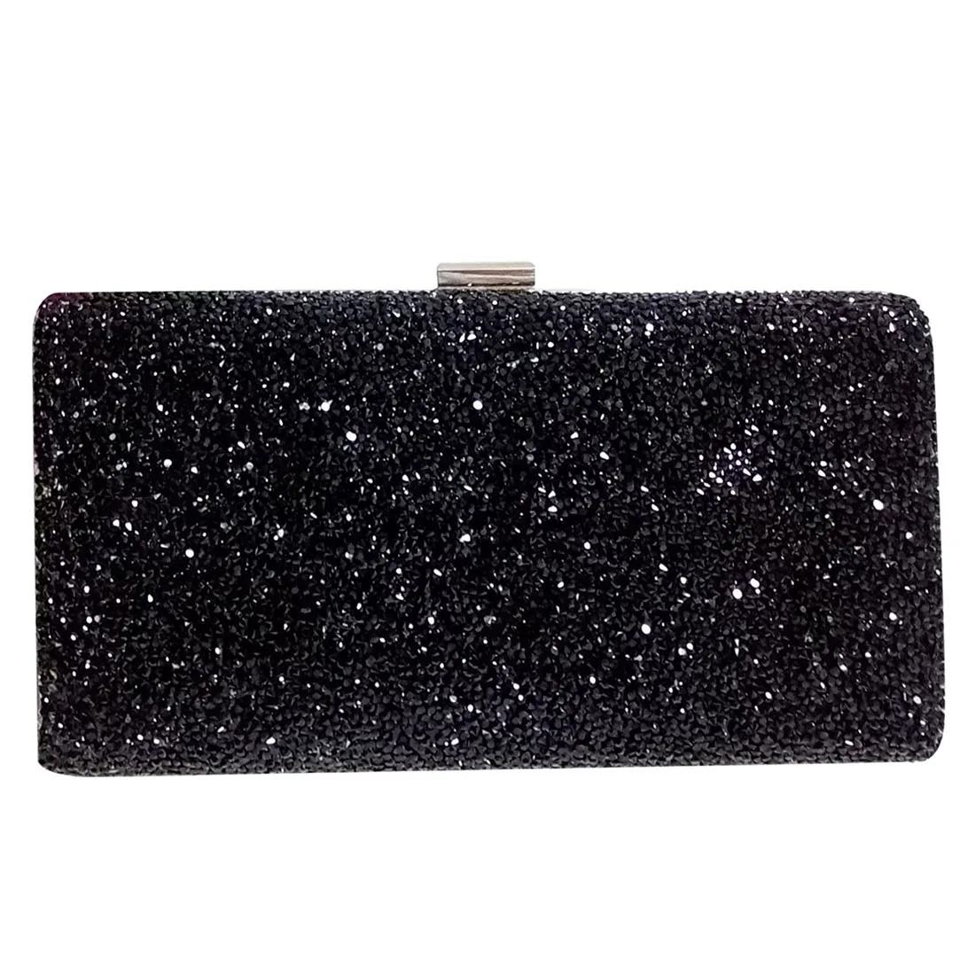 

Woman Evening bag Women Diamond Rhinestone Clutch Crystal Day Clutch Wallet Wedding Purse Party Banquet, Black