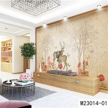 Пользовательские DIY ткани и текстильные обои для стен без запаха бархат хлопок и лен для гостиной обои животные Новинка