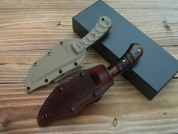 TRSKT охотничий нож с фиксированным лезвием для выживания на природе 60Hrc Satin DC53