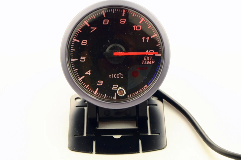 2.5 Inch 60mm Exhaust Gas Temp Gauge White&Orange Dual Led Display With
