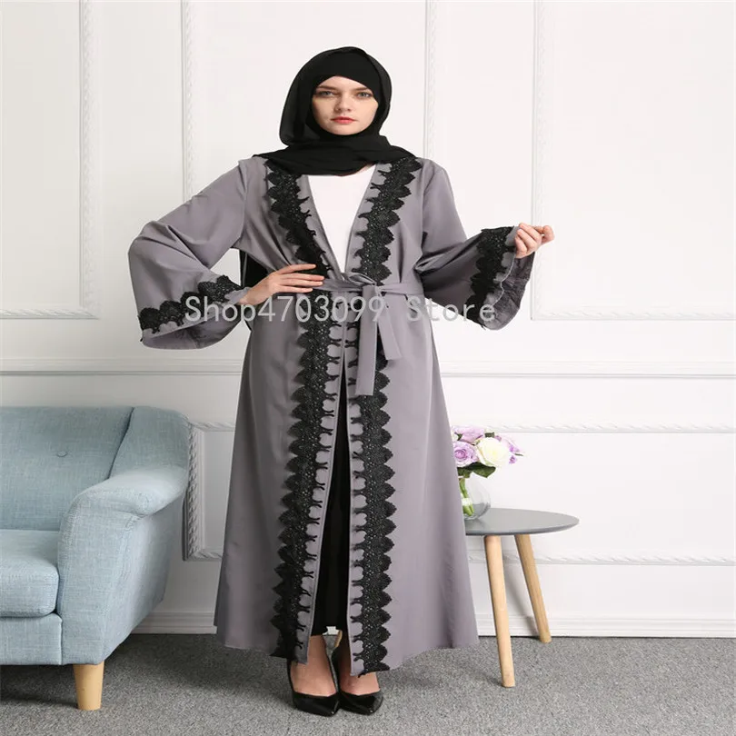 Новый женский мусульманский открытый кардиган исламский арабский Amira Винтаж Jilbab