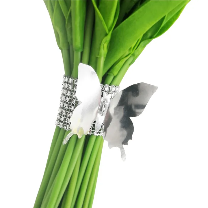 5  20pcs Napkin Rings For Wedding Decoration Princess Skirt Prince Lover Napkin Holder Rings Party Table Decora Crystal Napkin Ring