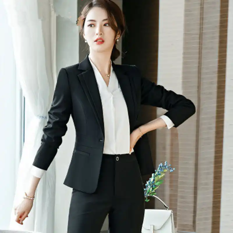 Nuevos trajes para Mujer, Blazer con pantalón, trajes de