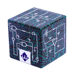 Электрические схемы 3x3x3 рельеф Эффект Magic куб IQ Головоломка Куб игра для слепого человека