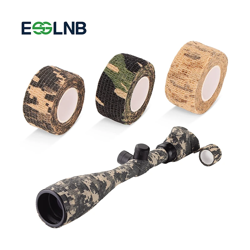 

4.5m(length)x2.5cm(width) Multi-functional Camo Tape Outdoor Hunting Shooting Tool Durable Camouflage Tape Waterproof Wrap