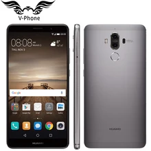 D’origine Huawei Compagnon 9 Mate9 4G LTE Octa Core 4 GB RAM 32 GB ROM 5.9 “HD Android 7.0 D’empreintes Digitales ID 20MP + 12MP Caméra Mobile Téléphone