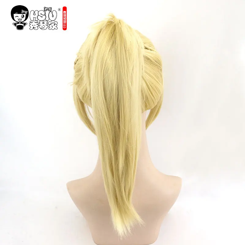 HSIU высокое качество Mordred косплей парик Fate/Apocrypha костюм играть женщина взрослые парики Хэллоуин Аниме игры волосы