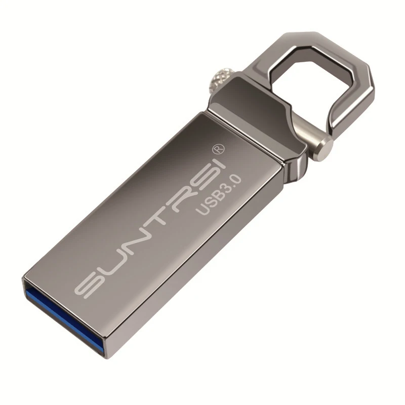 Suntrsi Metal Pen Drive 8G 16G 32G 64G 128GB USB 3.0 High Speed Waterproof Pendrive Key Ring Memory Stick USB Flash Drive