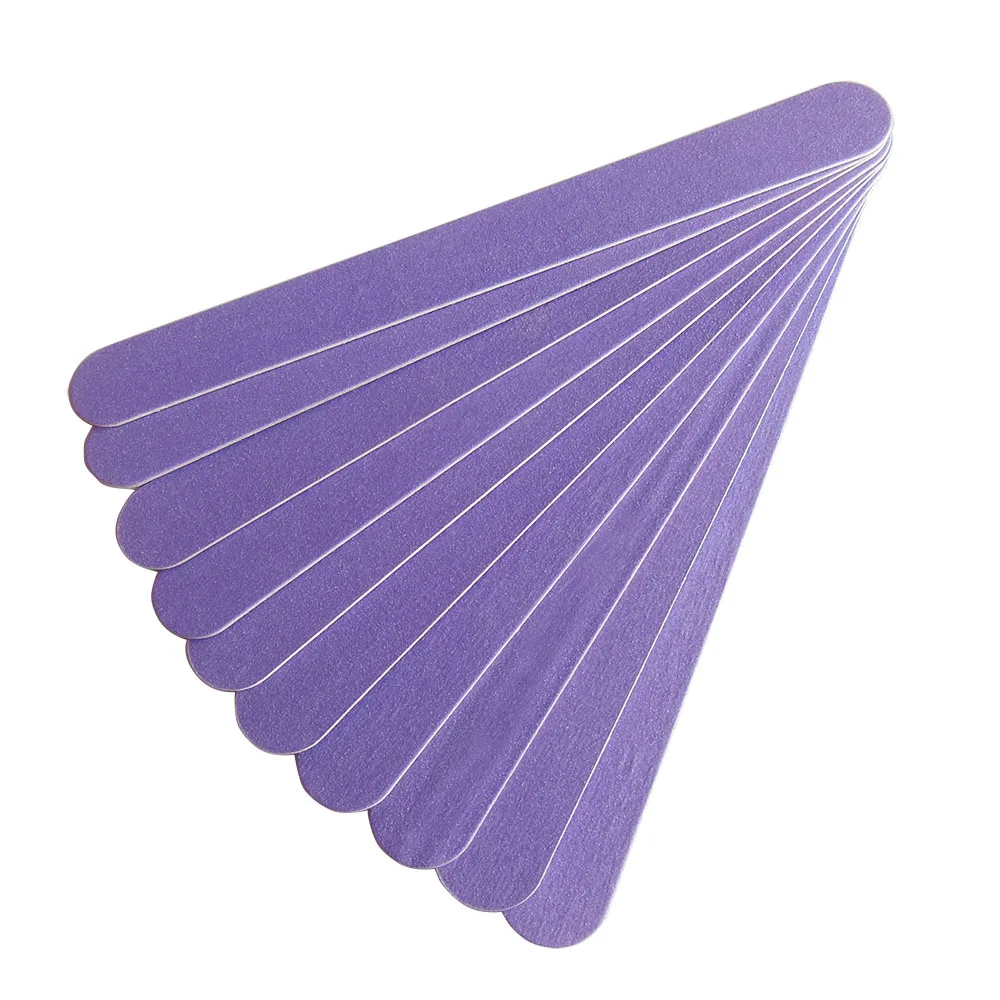 50 pcs random colour wood nail file nail boards thin nail file manicure tool wooden emery board