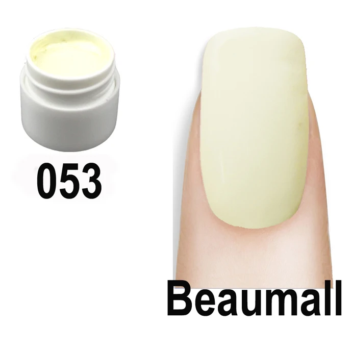 Beaumall сладкие конфеты 36 цветов! 5 мл в горшке чистые цвета УФ-гель для дизайна ногтей для маникюра ногтей Padicure DIY - Цвет: 53