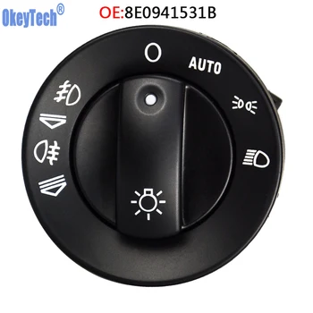 

OkeyTech 8E0941531B Car Headlight Control Head Light Fit For Audi A4 8E B6 B7/A4 Avant (00-08) 8E0 941 531 B Free Shipping