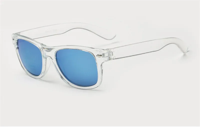 Лидер продаж, очки детские, безопасные, силикомированные, для мальчиков и девочек, солнцезащитные очки для детей, модные, крутые,, UV400, очки, очки Gafas de sol - Цвет линз: Transparent Blue