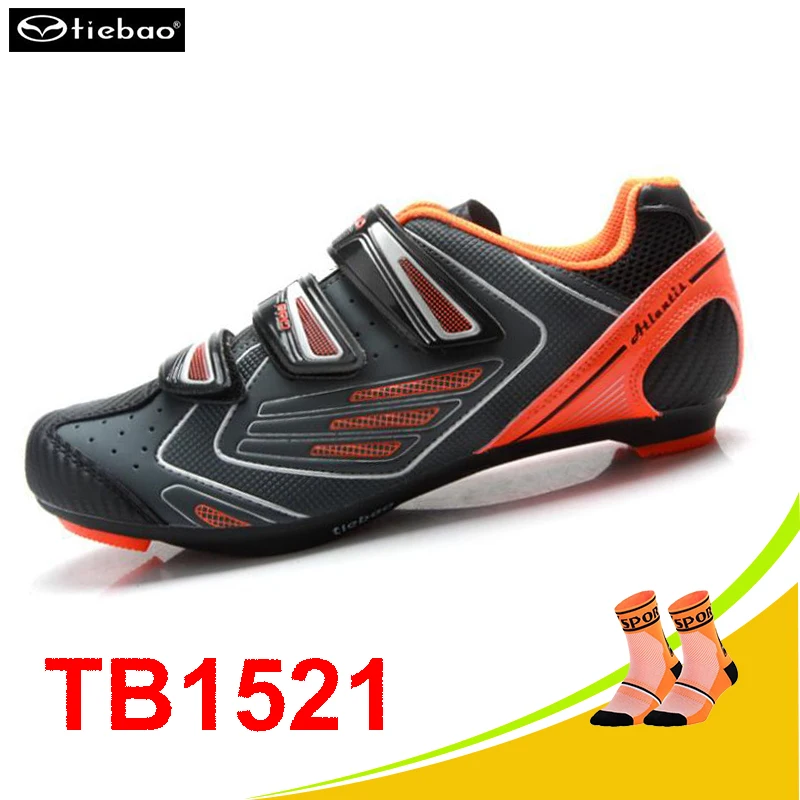 

Tiebao Bicycle Cycling Shoes Road Breathable sapatos de bicicleta Men Women Road Bike Racing Athletic cycle Self-Locking Shoes