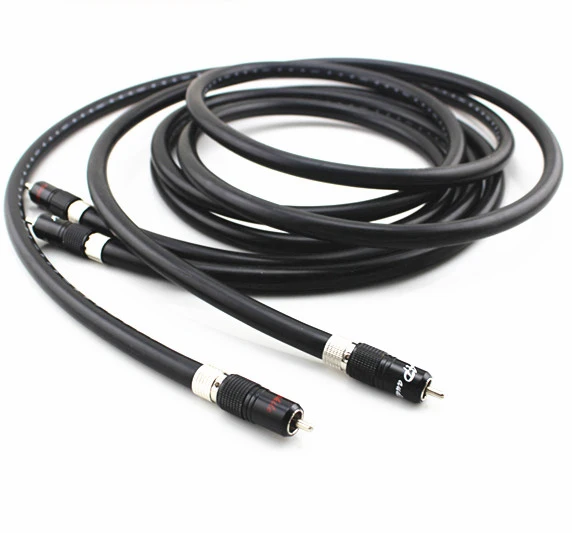 2 meter/ pair Ortofon OFC interconnect cable RCA Audio Cable With Rhodium plated RCA plugs on