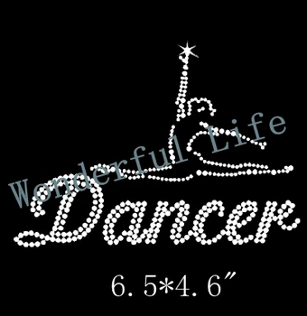

20PCS/lot New style free shipping Dancer Crystal Rhinestone Transfer Design Image iron on