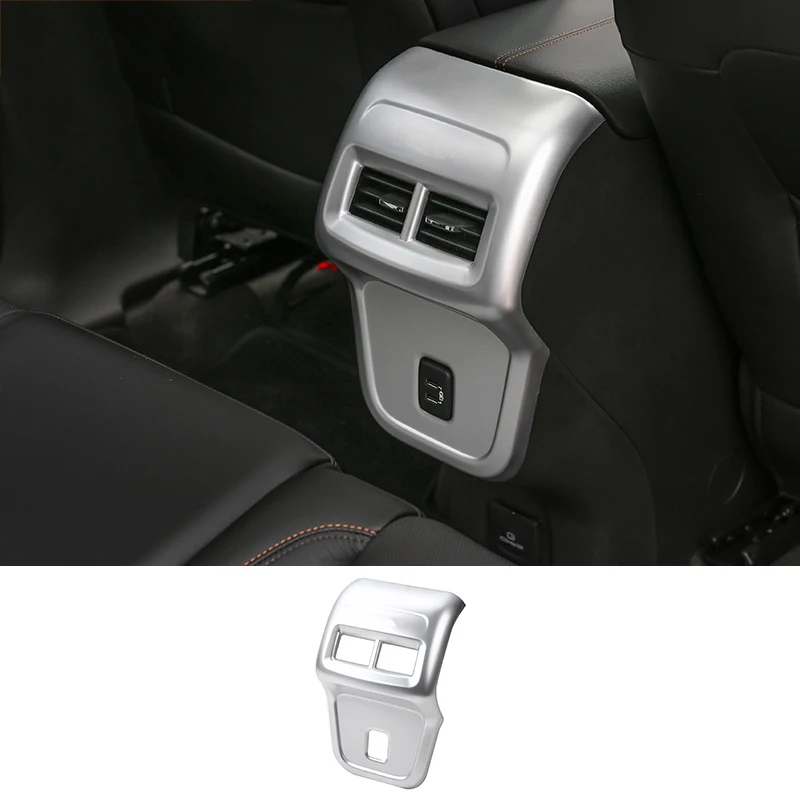

HANGUP ABS Car Interior Rear Air Condition Vent Outlet Decoration Cover Stickers For Chevrolet Equinox 2017 Up Car Styling