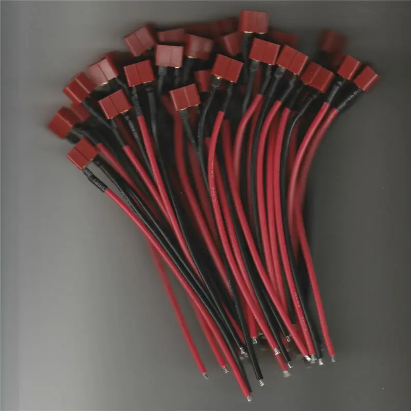 

1 Pair T Plug Male Female Connectors T type Cables wires for RC Lipo Battery ESC Helicopter electric Bicycle Car Toy with lines
