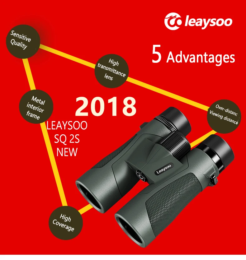 LEAYSOO 8x42 10X42 Professional Lll Night Vision Waterproof Binocular Camping Hunting Telescope Bak4 Prism Optics Binocular LEAYSOO 8x42 10X42 Professional Lll Night Vision Waterproof Binocular Camping Hunting Telescope Bak4 Prism Optics Binocular
