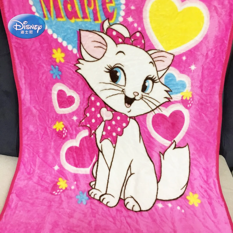 Disney Marie Cat коралловый флис пушистые одеяла на кровать диван кондиционер спальный чехол постельные принадлежности Простыня дети девочки подарки