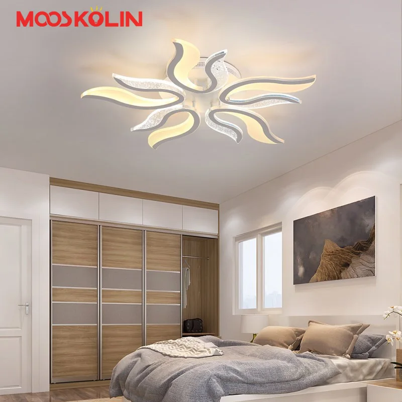 

New White Led Modern Chandeliers Lamparas Lamp for Bedroom Living Room Luminaire Indoor Lighting Chandeliers Ceiling fixtures