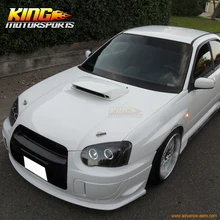 Fit 04 05 Subaru Impreza WRX STI ПУ, передний бампер для губ поли уретан США Внутренний