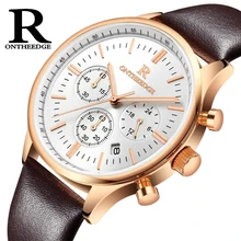 Montre homme Mens Watches Top Brand Luxury ONTHEEDGE Military Sport Luminous Wristwatch Leather Quartz Watch relogio masculino
