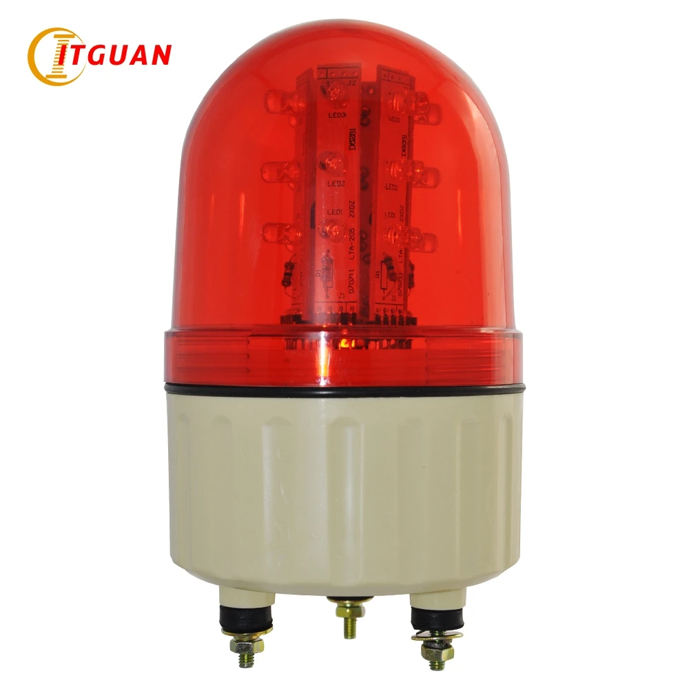 LTE 5082 industrial led flashing warning light DC24V red color Six row