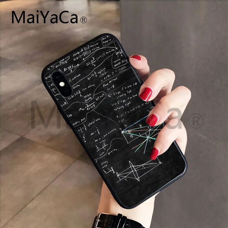 MaiYaCa Mathematical Formula Soft Phone Accessories Cover Case For iphone 8 8plus and 7 7plus 6s 6s Plus 6 6plus 5s Cellphones