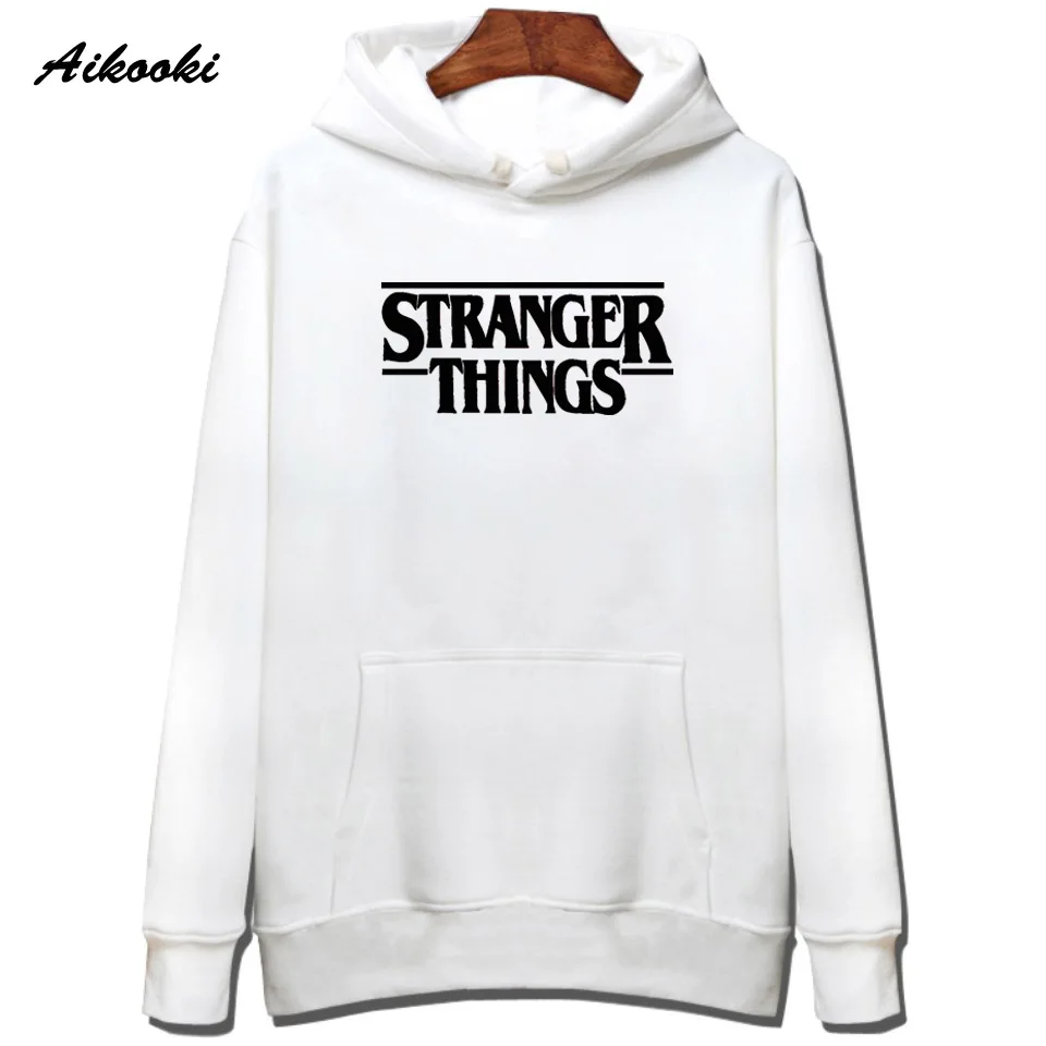 Aikooki мужская толстовка с капюшоном Stranger Things хлопковая зимняя для женщин/мужчин