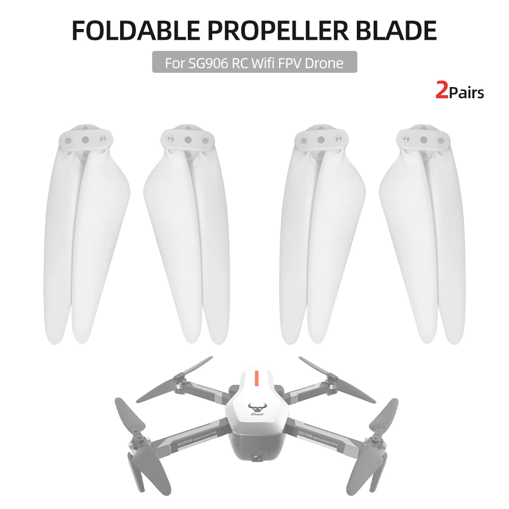 

2Pairs SG906 Propeller Blade Foldable Propeller Props for SG906 CSJ-X7 RC Wifi FPV Drone RC Parts Accessories