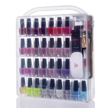 

MAKARTT Professional Nail Polish Holder Organizer for 36 / 60 Bottles with Large Separate Compartment for Tools Storage Box