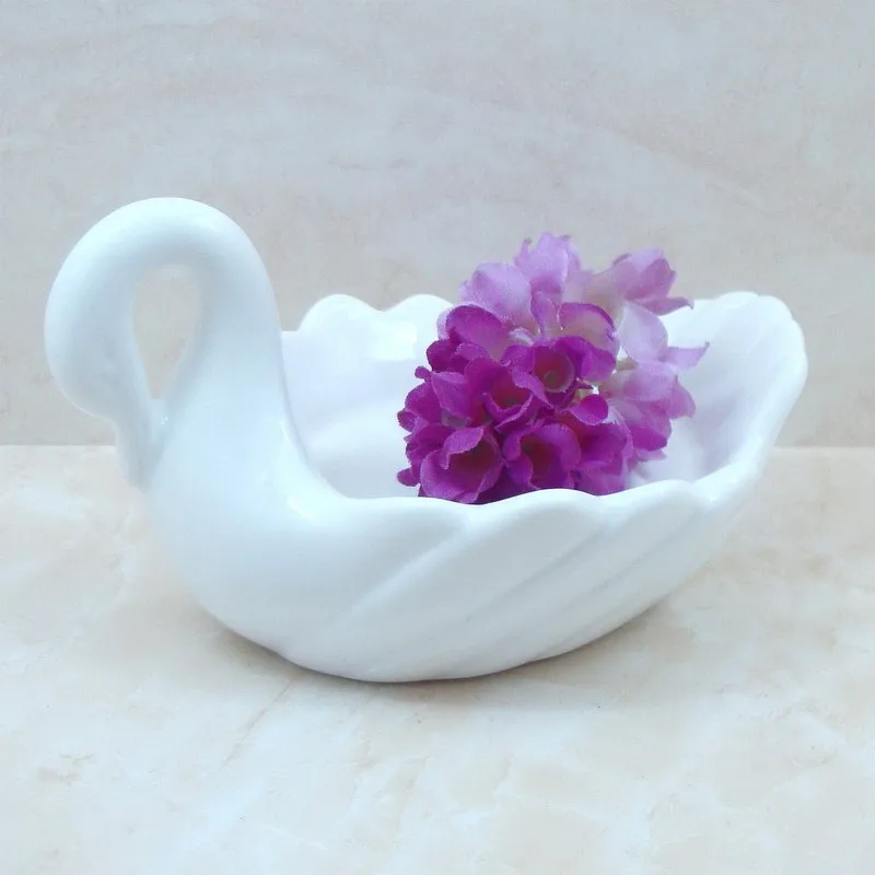 Лебедь керамическая мыльница чисто белая ванная комната Континентальная специальная посуда